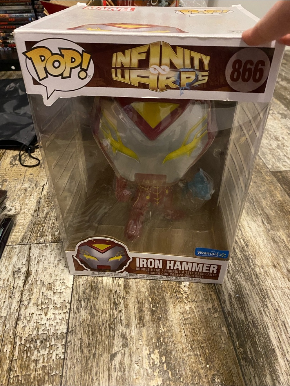 Funko jumbo Iron Hammer Pop! Vinyl Figure - Red, Yellow & Silver